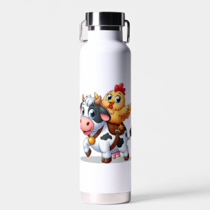 cute cartoon cow/chicken water bottle