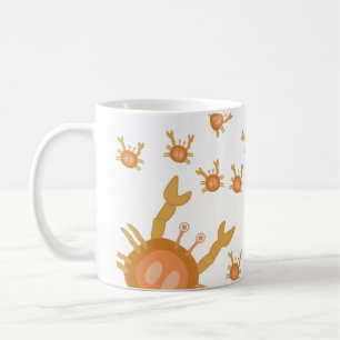 cute cartoon crabs coffee mug