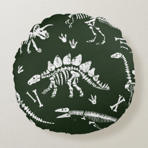 Cute cartoon crocodiles, seamless illustration. round cushion