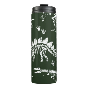 Cute cartoon crocodiles, seamless illustration. thermal tumbler
