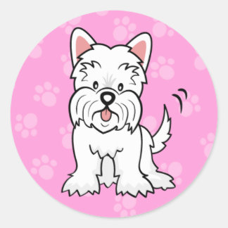 Cute Cartoon Cute Cartoon Westie Sticker