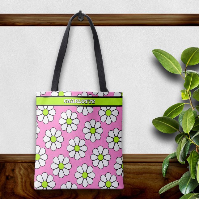 Cute Cartoon Daisy Tote Bag (Creator Uploaded)
