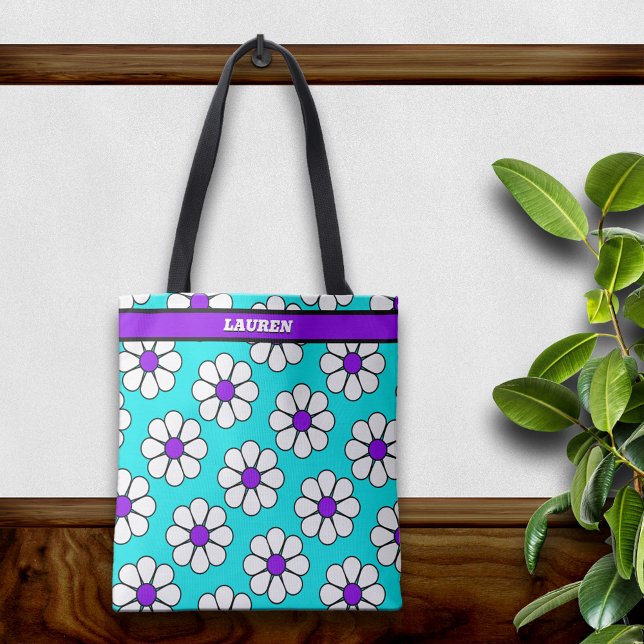 Cute Cartoon Daisy Tote Bag (Creator Uploaded)