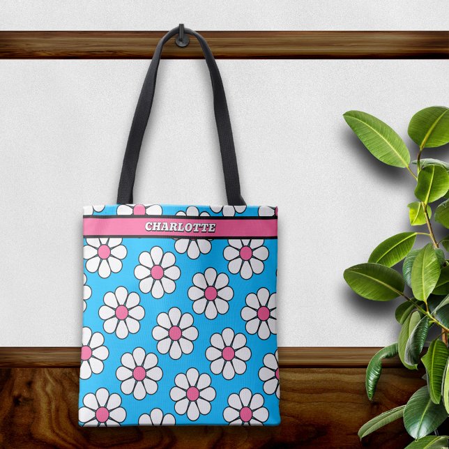 Cute Cartoon Daisy Tote Bag (Creator Uploaded)