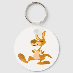 Cute Cartoon Dancing Kangaroo Keychain