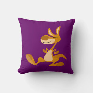 Cute Cartoon Dancing Kangaroo Pillow