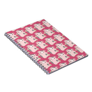 Cute Cartoon Dancing Pig Notebook