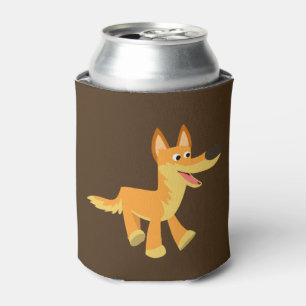 Cute Cartoon Dingo Can Cooler