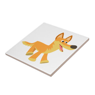 Cute Cartoon Dingo Tile