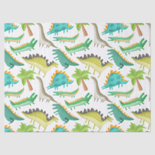 Cute Cartoon Dinosaur Decoupage Tissue Paper