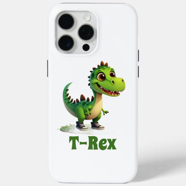 Cute Cartoon Dinosaur Phone Case – Fun & Colourful (Back)