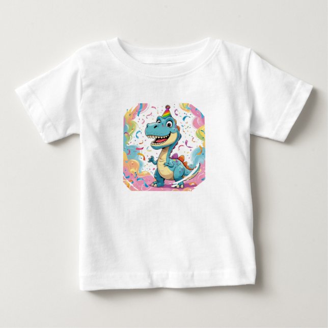 Cute Cartoon Dinosaur T-Shirt  (Front)