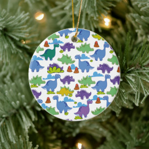 Cute Cartoon Dinosaurs Ceramic Tree Decoration
