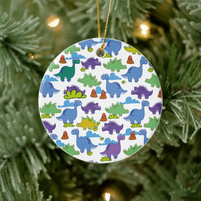 Cute Cartoon Dinosaurs Ceramic Tree Decoration (Tree)