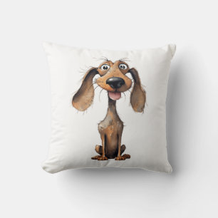 Cute Cartoon Dog Breed Art Collection  Cushion
