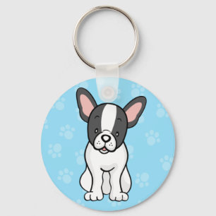 Cute Cartoon Dog French Bulldog Keychain