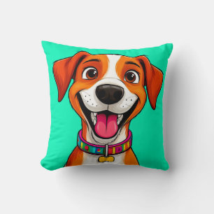 Cute Cartoon Dog Illustration Cushion