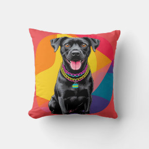 Cute Cartoon Dog Illustration Cushion