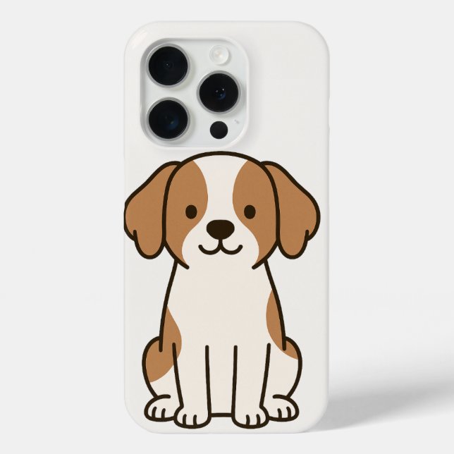 Cute Cartoon Dog iPhone Case (Back)