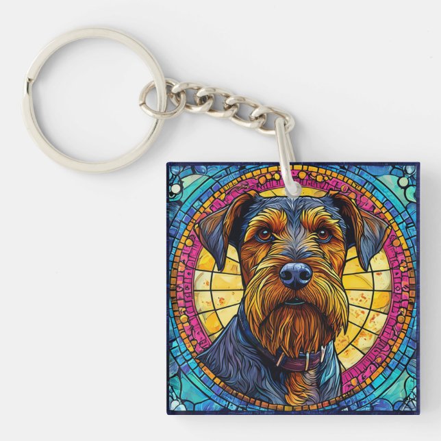 Cute cartoon Dog Key Ring (Front)