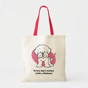 Cute Cartoon Dog Maltese Bag