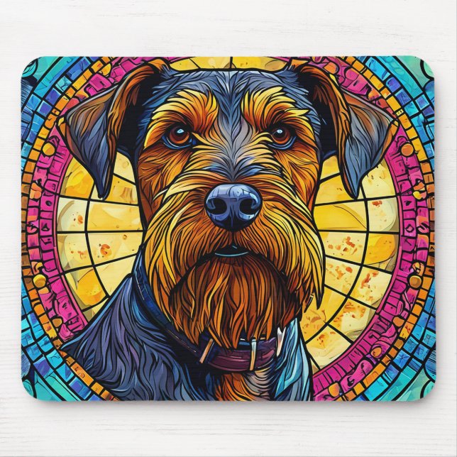 Cute cartoon Dog Mouse Mat (Front)