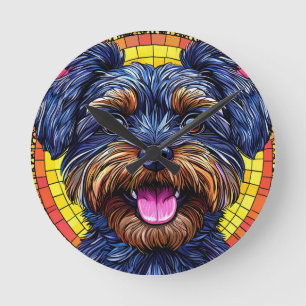 Cute cartoon Dog Round Clock