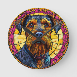 Cute cartoon Dog Round Clock