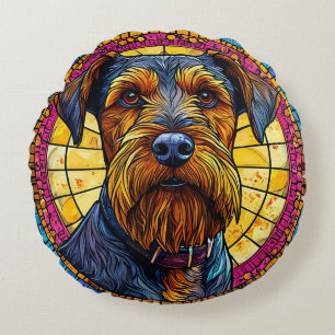 Cute cartoon Dog Round Cushion