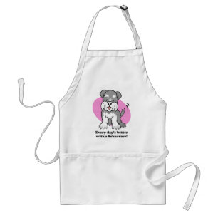 Cute Cartoon Dog Schnauzer Apron
