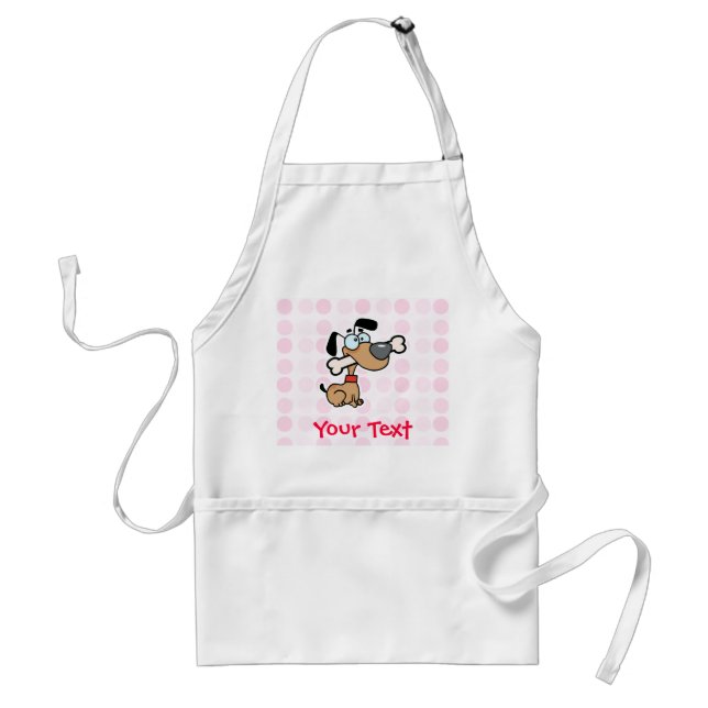 Cute Cartoon Dog Standard Apron (Front)