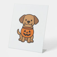 Cute Cartoon Dog Trick-or-Treating Classic T-Shirt