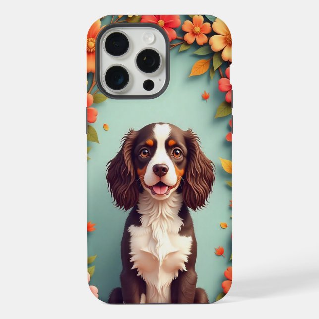 🐕 Cute Cartoon Dog with Happy Expression ✨ Fun iPhone Case (Back)