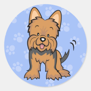 Cute Cartoon Dog Yorkie Sticker