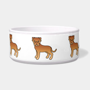 Cute Cartoon Dogue De Bordeaux Dogs