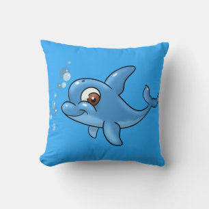 Cute Cartoon Dolphin Cushion