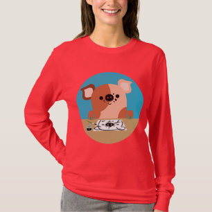 Cute Cartoon Drawing Piglet WOmen T-Shirt