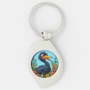 Cute cartoon duck key ring