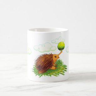 cute cartoon echidna coffee mug