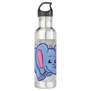 Cute cartoon elephant 710 ml water bottle