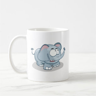 Cute Cartoon Elephant Funny Coffee Mug