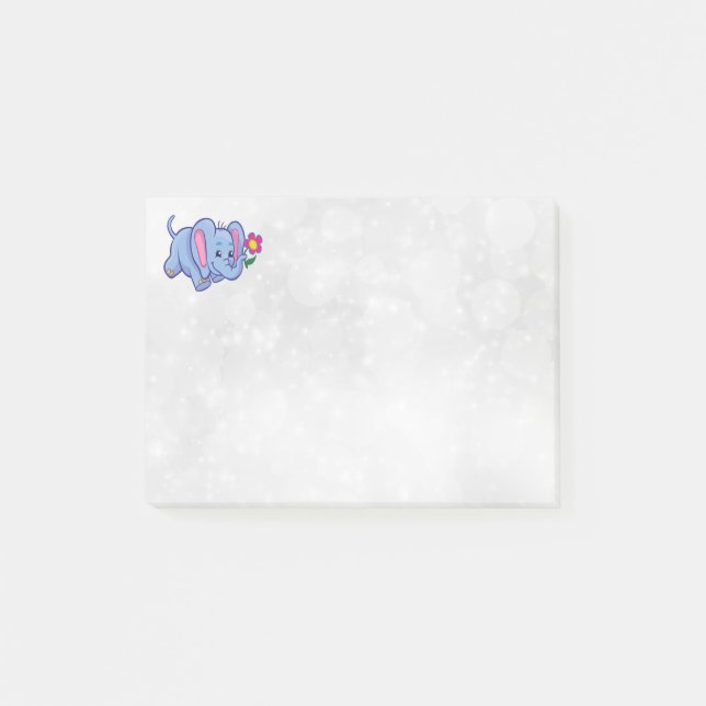Cute cartoon elephant post-it notes (Front)