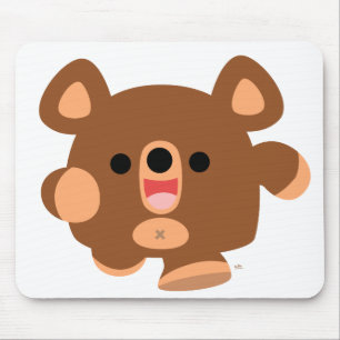 Cute Cartoon Energetic Bear mousepad