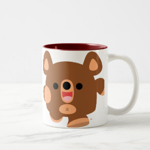Cute Cartoon Energetic Bear Mug