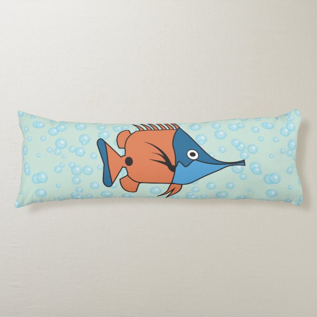 Cute Cartoon Fish Body Cushion (Front)