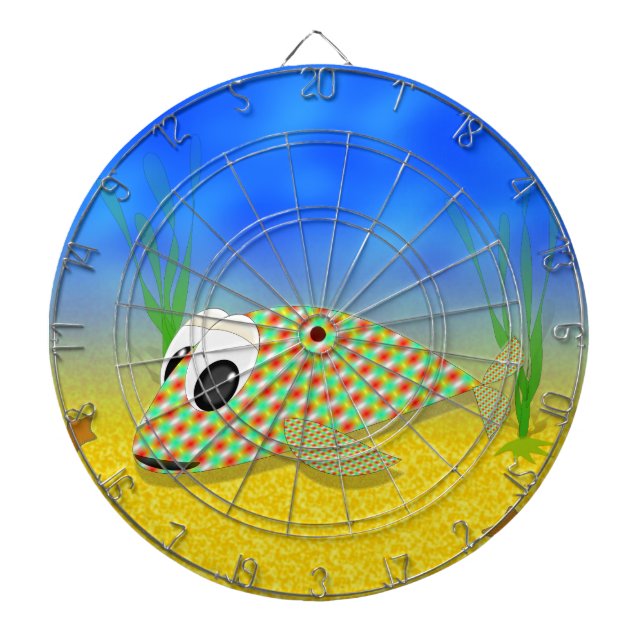 Cute Cartoon Fish Dartboard (Front)