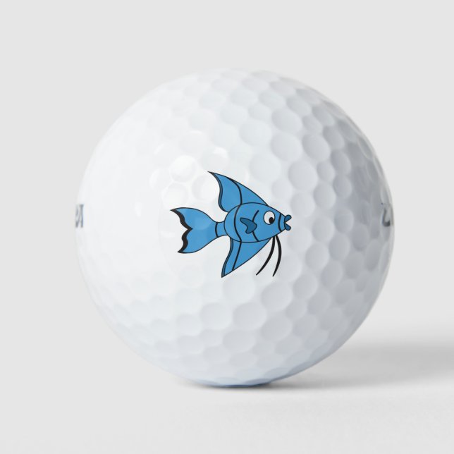 Cute Cartoon Fish Golf Balls (Front)