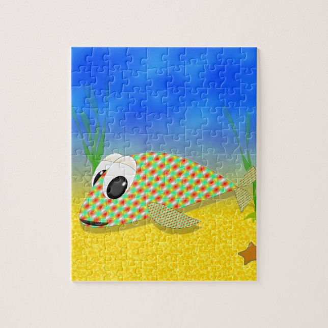 Cute Cartoon Fish Jigsaw Puzzle (Vertical)