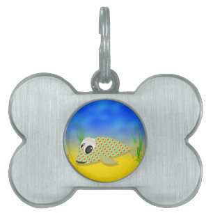 Cute Cartoon Fish Pet Tag