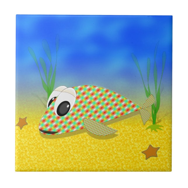Cute Cartoon Fish Tile (Front)